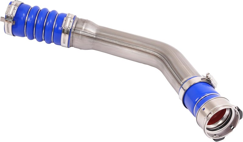BALOCEO Intercooler Pipe Boot Kit Compatible with 2017-2024 Ford F250 F350 Super Duty 6.7L V8 Replacement for HC3Z6C646D PC3Z6C646A Hot & Cold Side w/Boots & Clamps Stainless Steel Rubber - Image 5